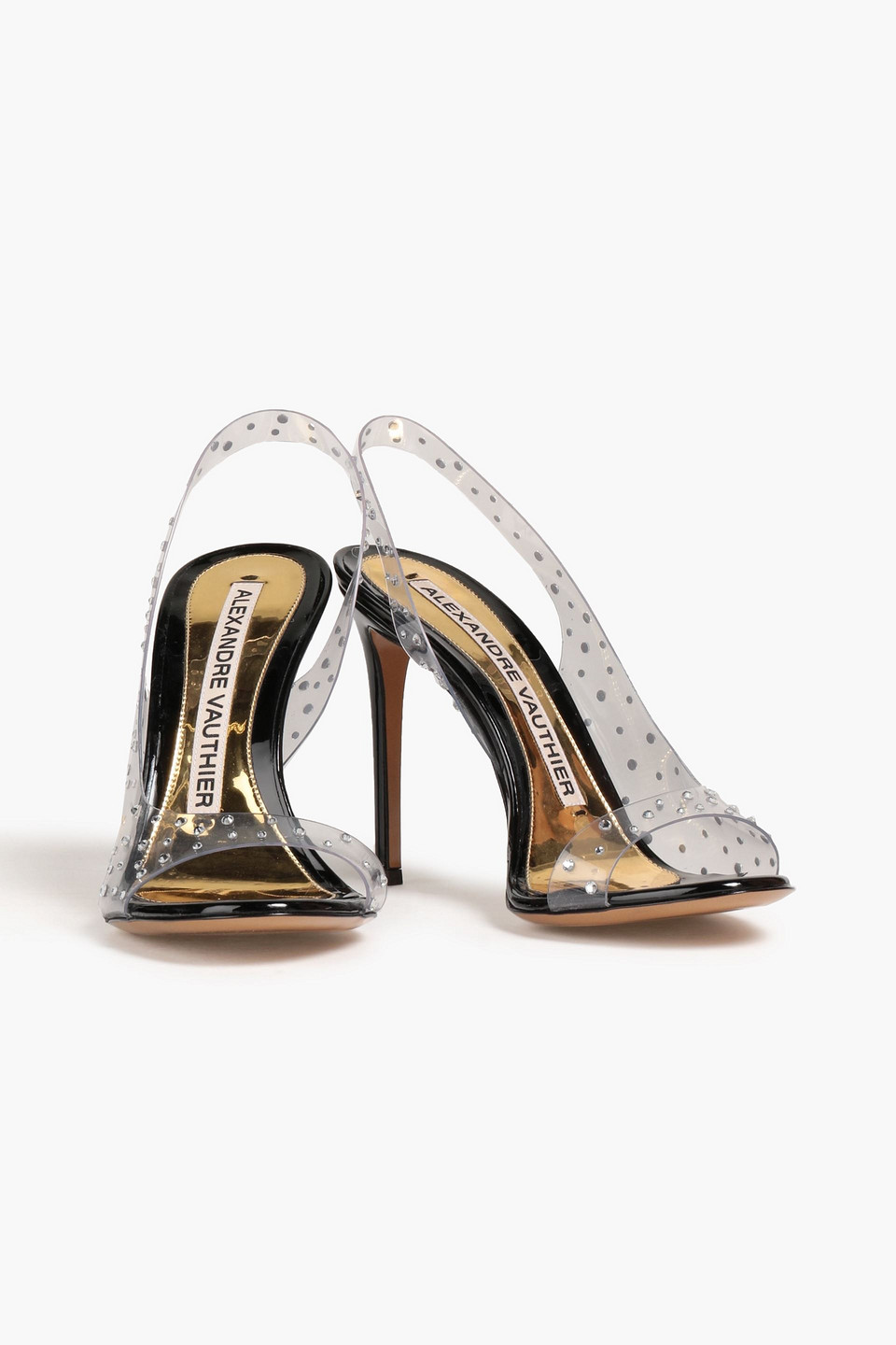 Alexandre Vauthier Crystal-embellished Pvc Slingback Sandals