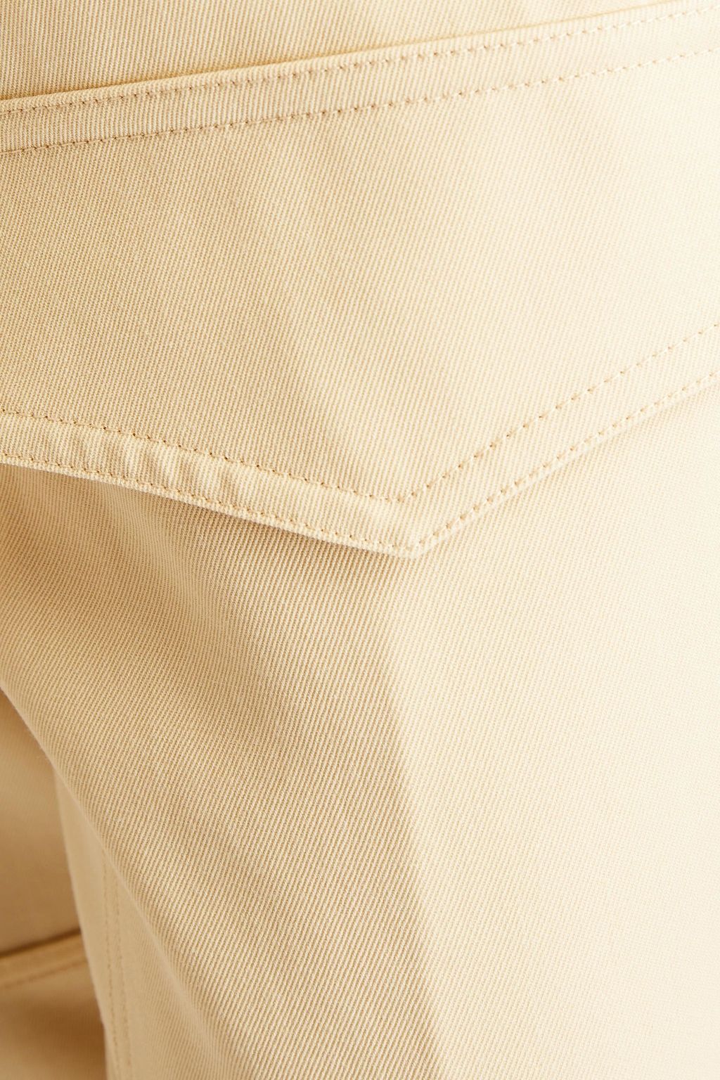 VICTORIA BECKHAM Buckle-detailed wool-twill bootcut pants