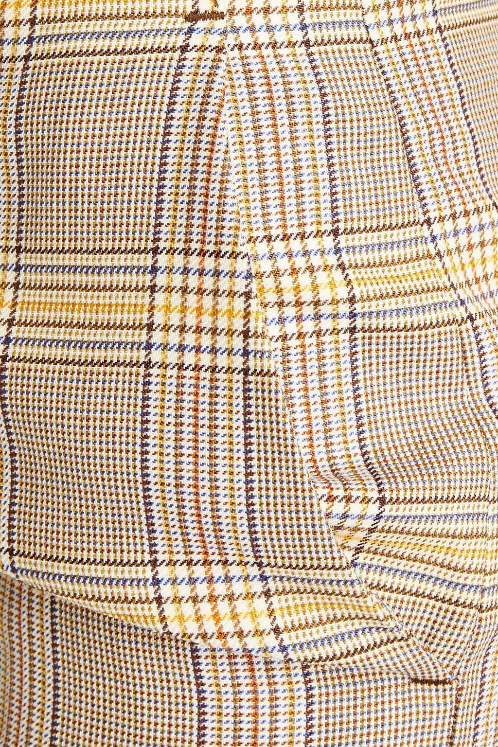 VICTORIA BECKHAM Checked wool bootcut pants