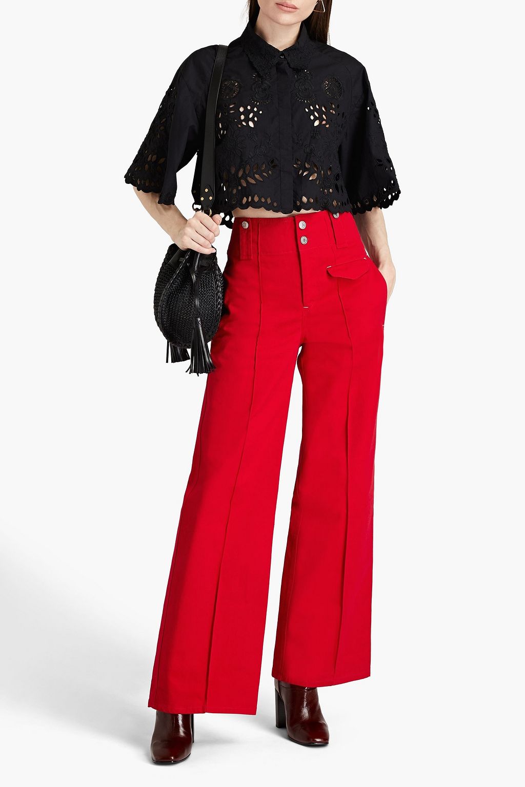 ISABEL MARANT Dilemony high-rise wide-leg jeans