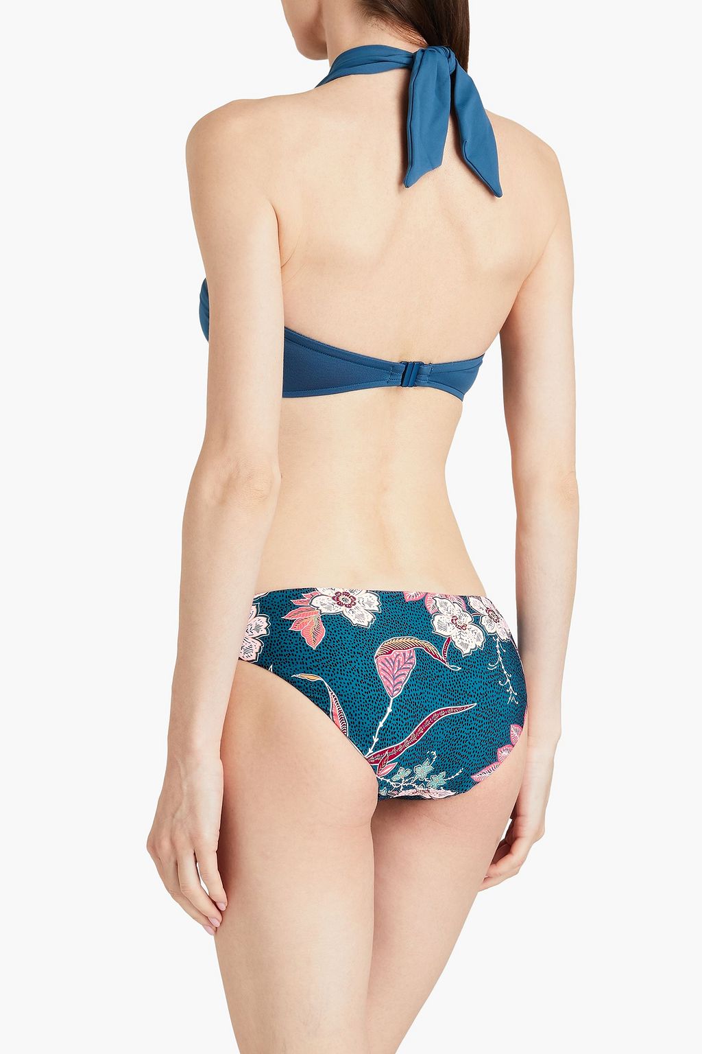 SEAFOLLY سروال بيكيني بخصر منخفض ومزين بطبعات