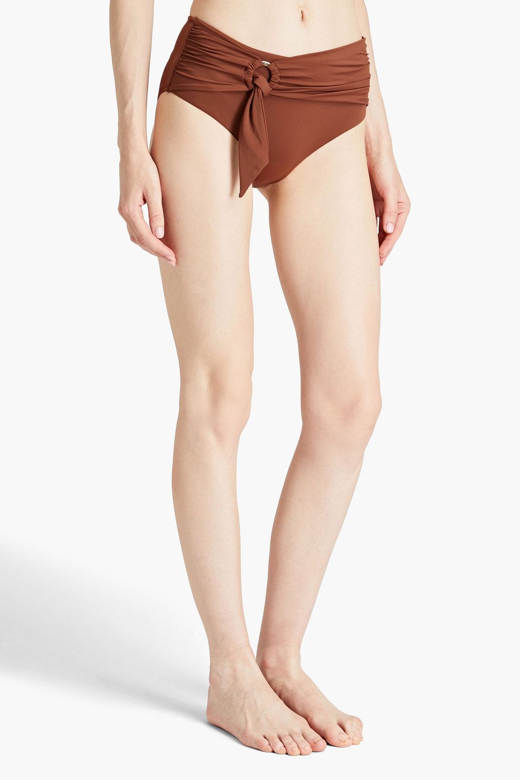 SEAFOLLY 매듭 디테일 하이라이즈 비키니 브리프
