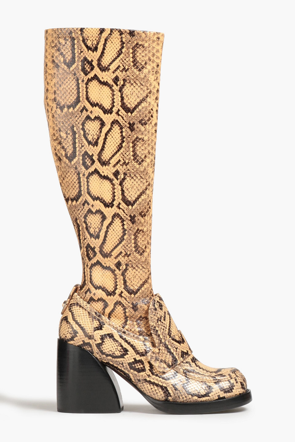 Chloé Python-effect Leather Boots