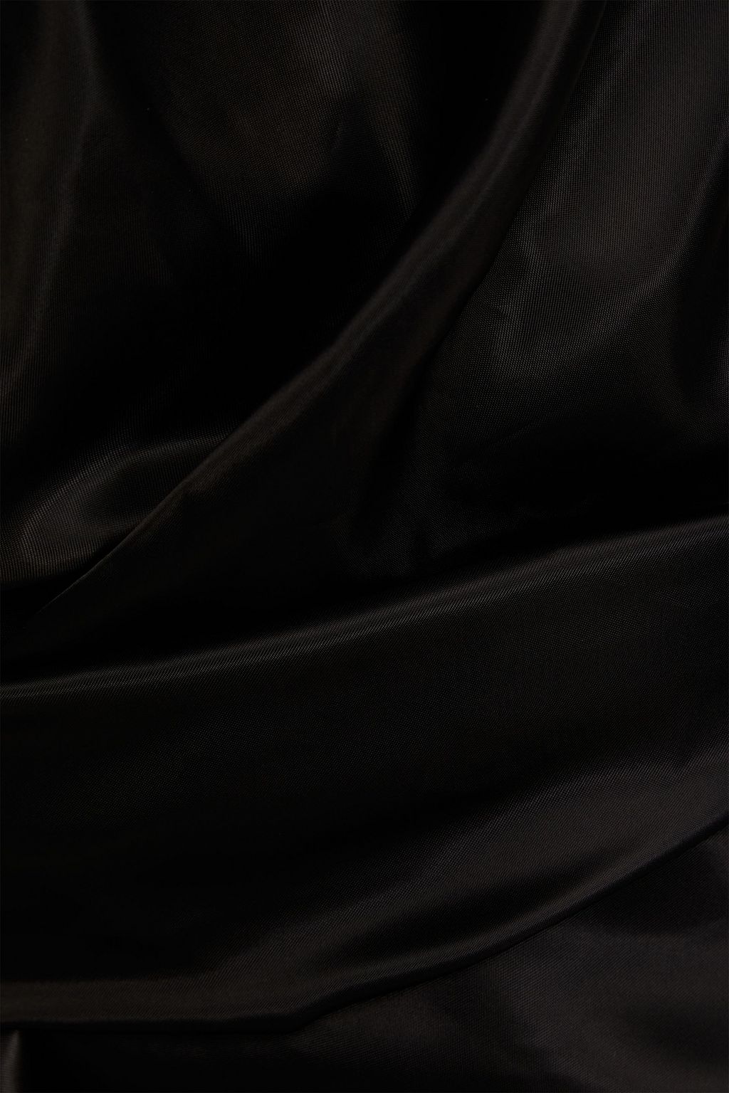 RICK OWENS Cupro-satin halterneck wrap top