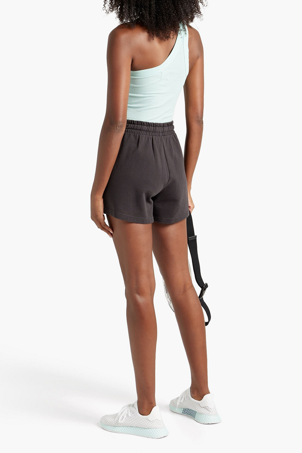  Wsly - Oberteil Aus Jersey Aus Einer Gerippten Tencel™-mischung Mit Asymmetrischer Schulterpartie - Blau - Xxl 