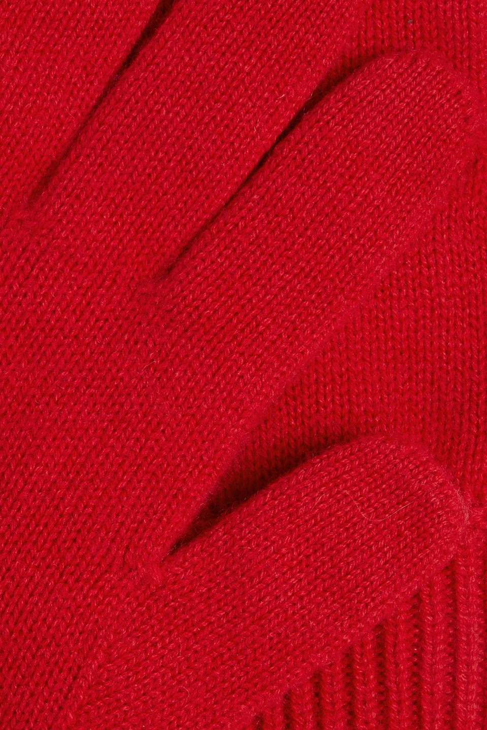 Dsquared2 Icon Appliquéd Wool Gloves In Red