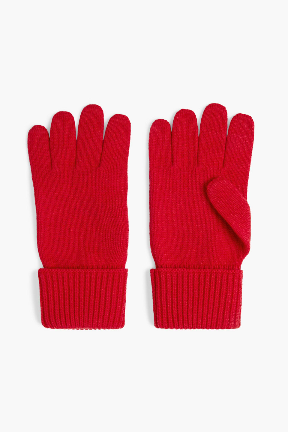 Dsquared2 Icon Appliquéd Wool Gloves In Red