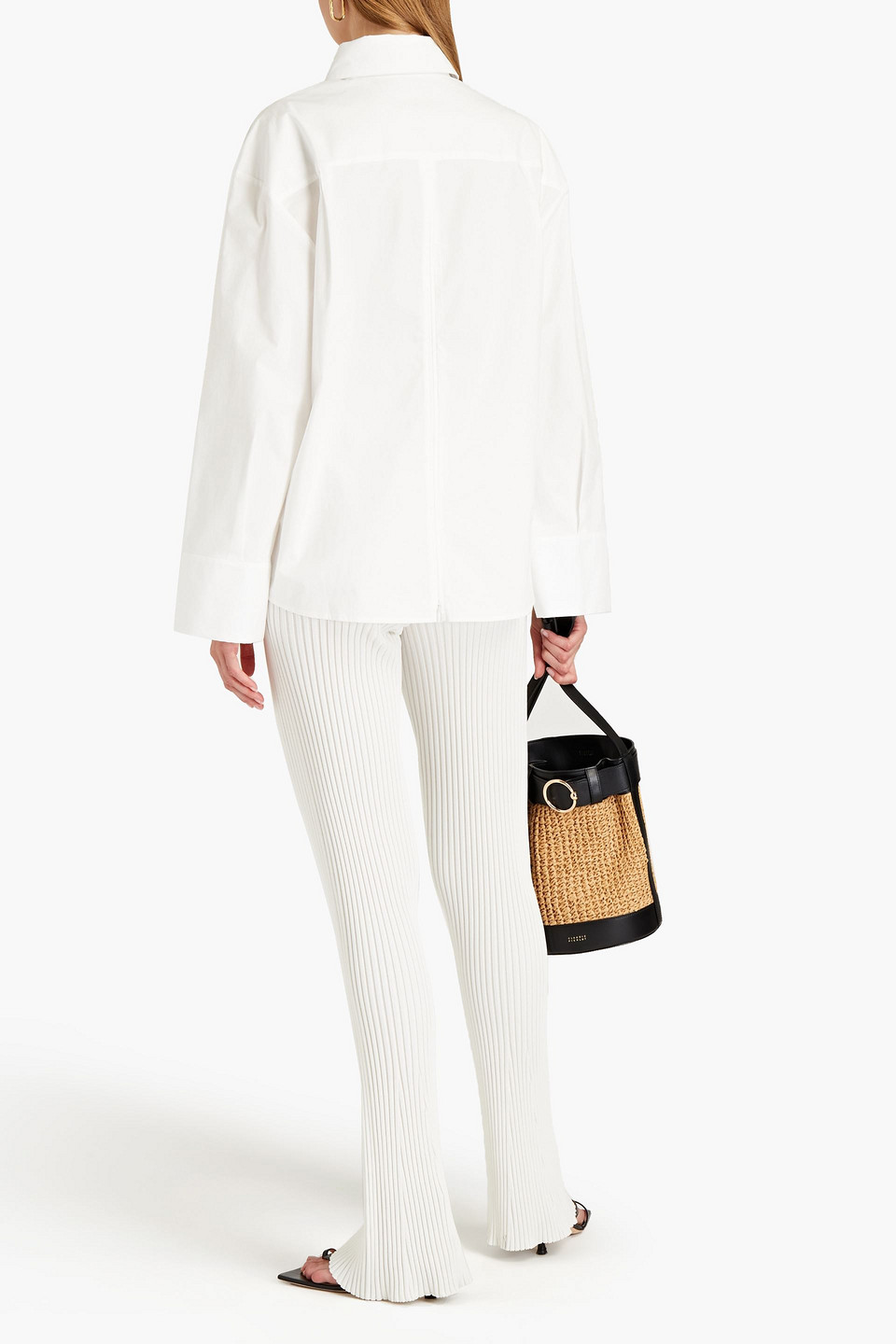  Jacquemus - Hemd Aus Stretch-popeline Mit Applikationen - Weiß - Fr 32 