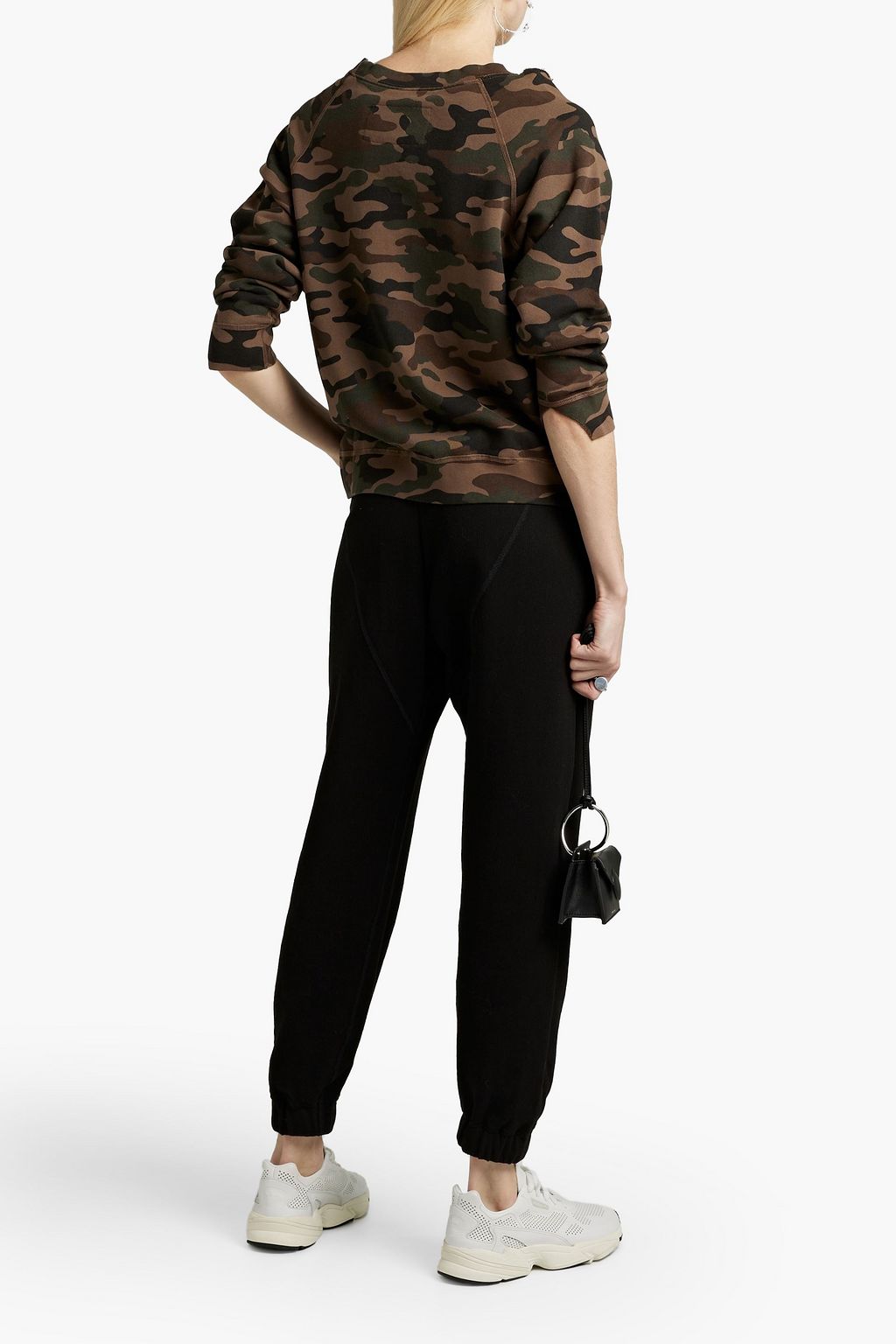 NILI LOTAN Luka camouflage French cotton-terry sweatshirt
