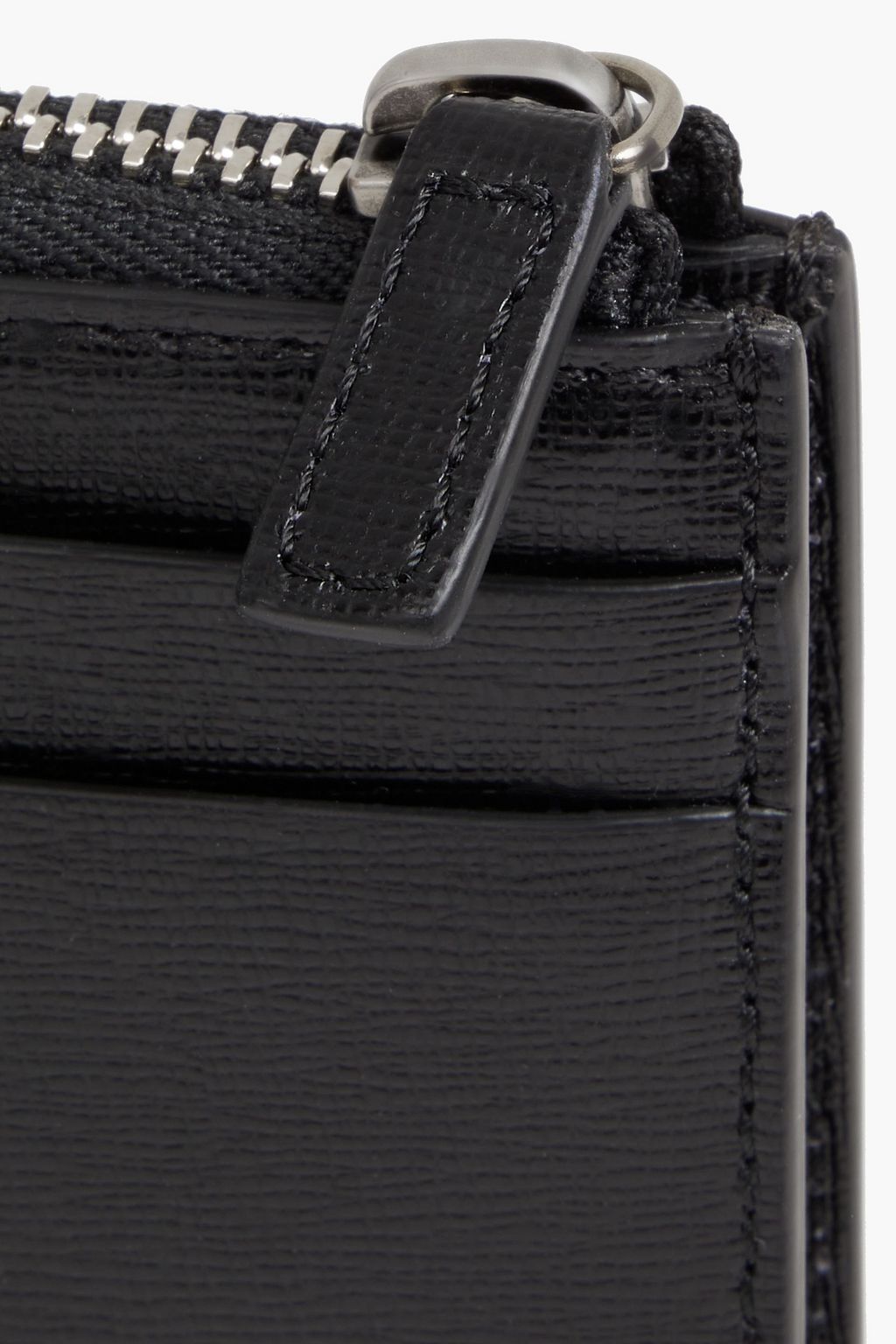 OFF-WHITE™ Diag logo-appliquéd striped textured-leather wallet