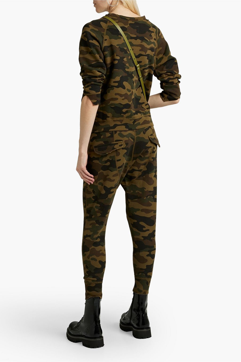 NILI LOTAN Luka camouflage French cotton-terry sweatshirt