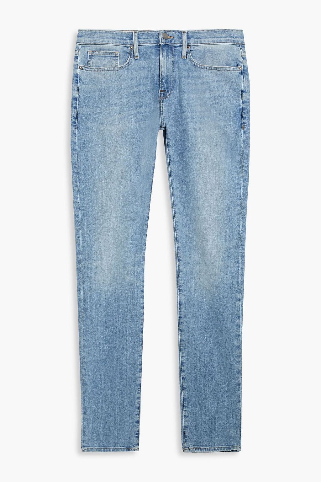 FRAME L'Homme skinny-fit faded denim jeans | THE OUTNET