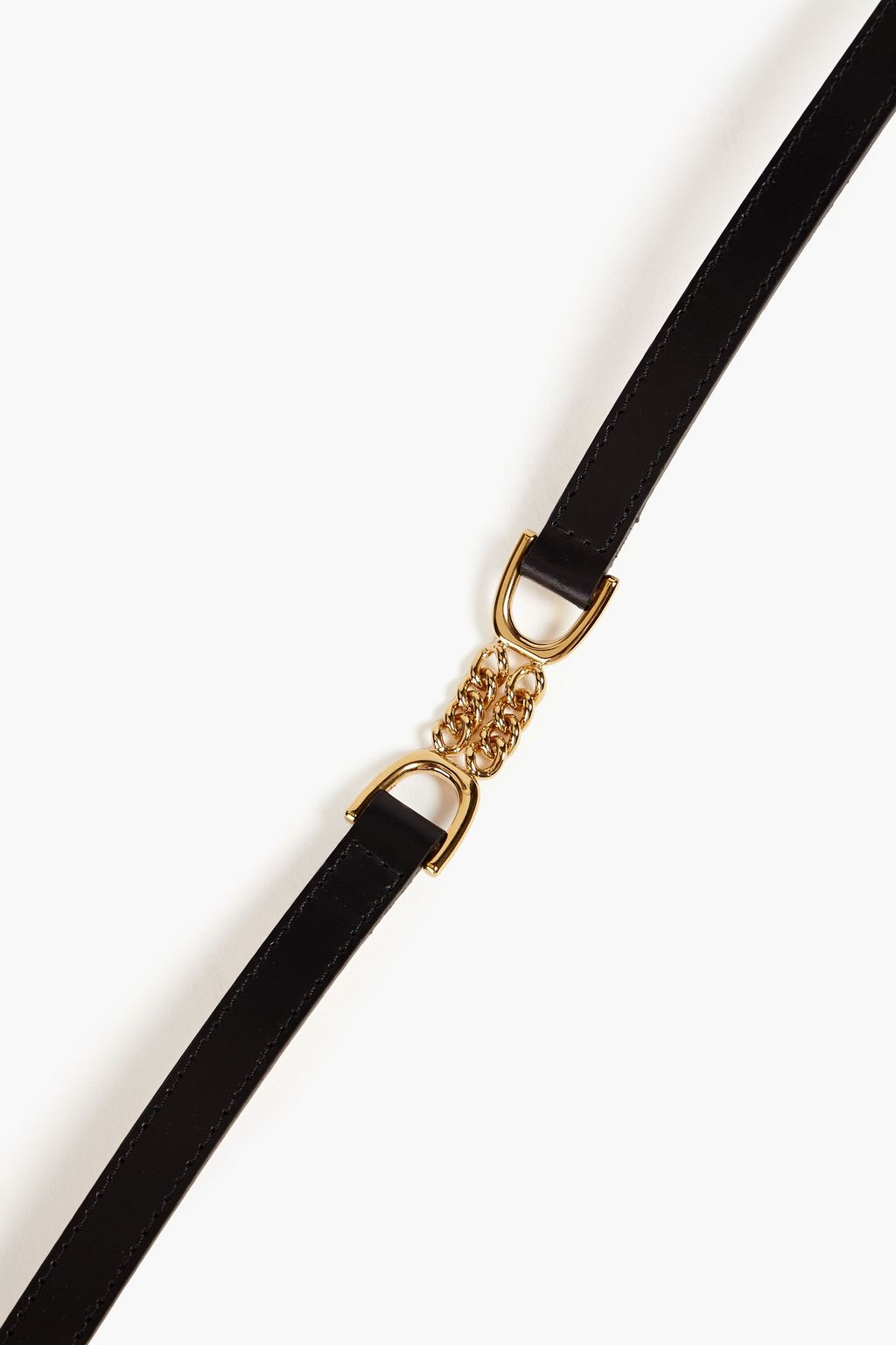 VICTORIA BECKHAM Chaintrimmed leather belt THE