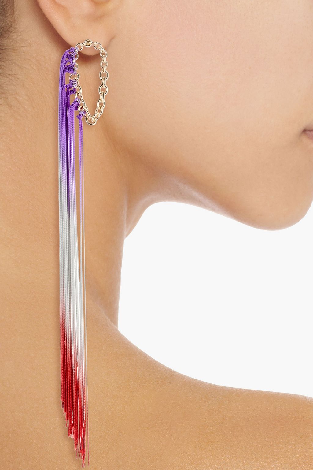 MISSONI Gold-tone fringed earrings