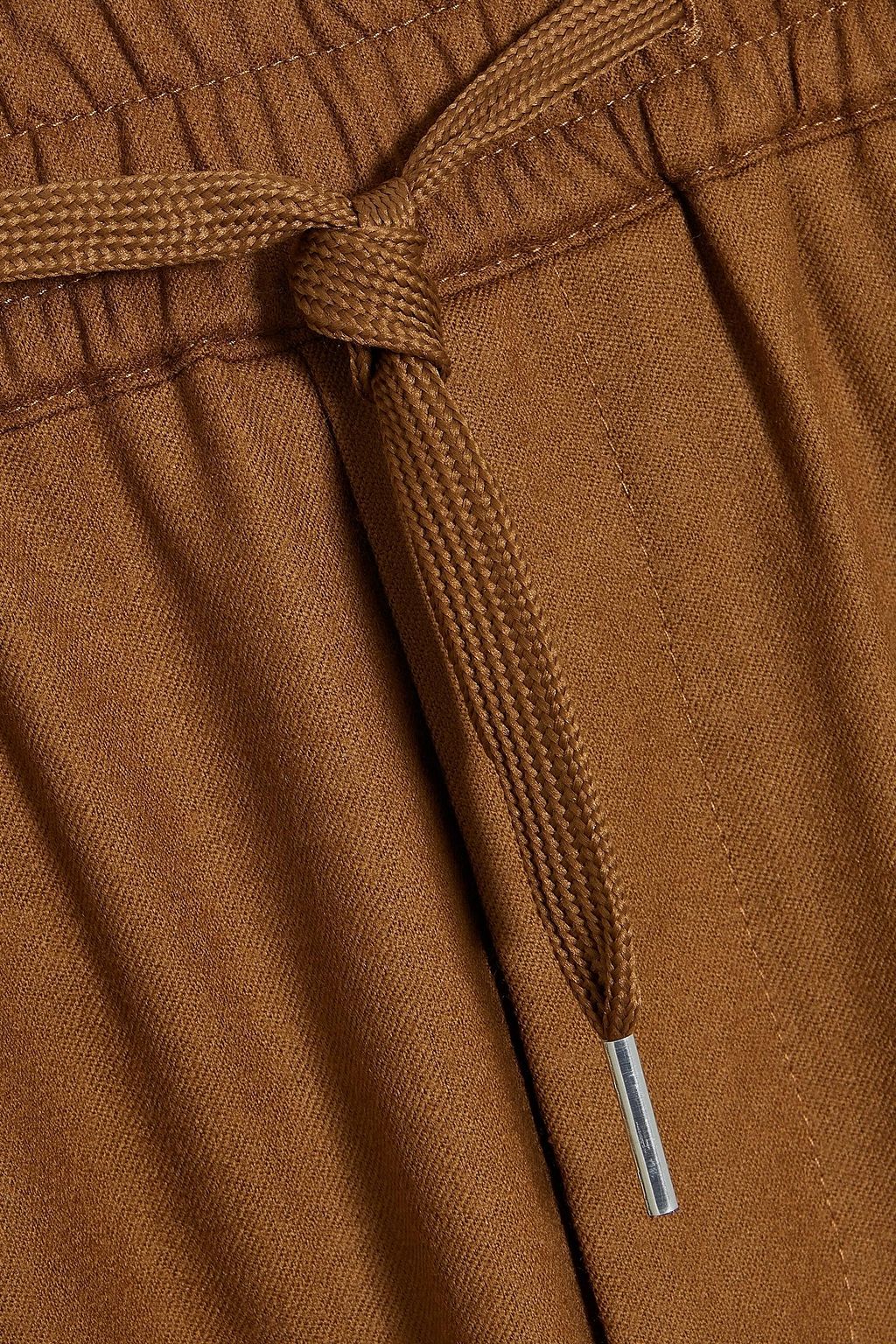 SANDRO Alpha wool-flannel drawstring pants