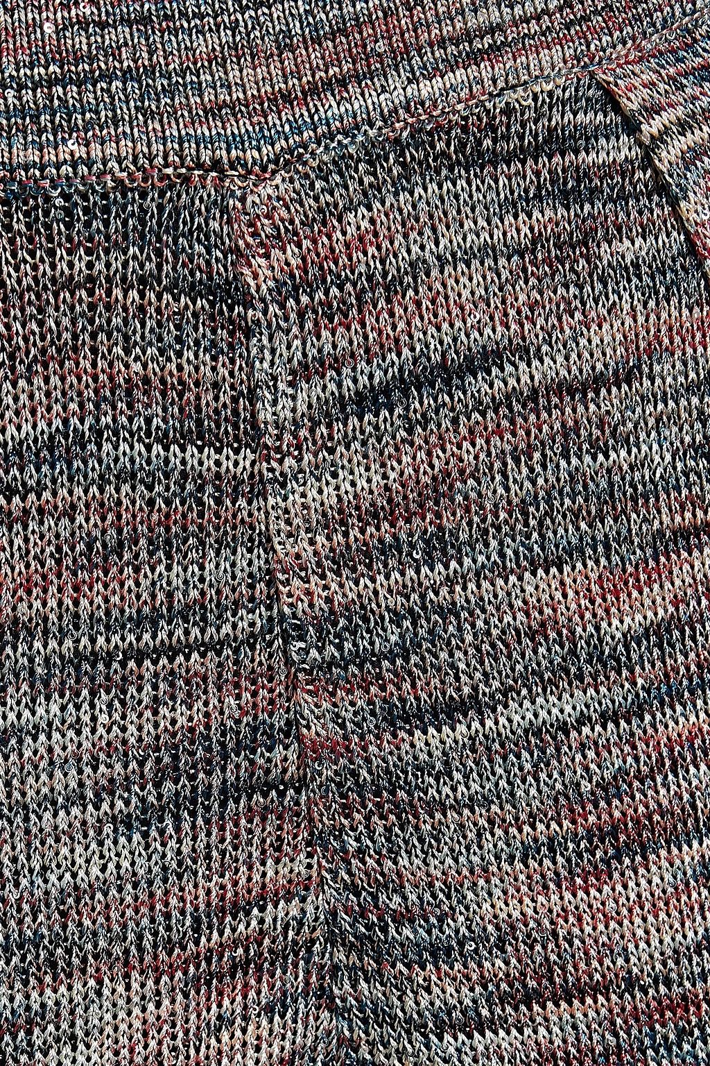 MISSONI Layered sequin-embellished crochet-knit wide-leg pants