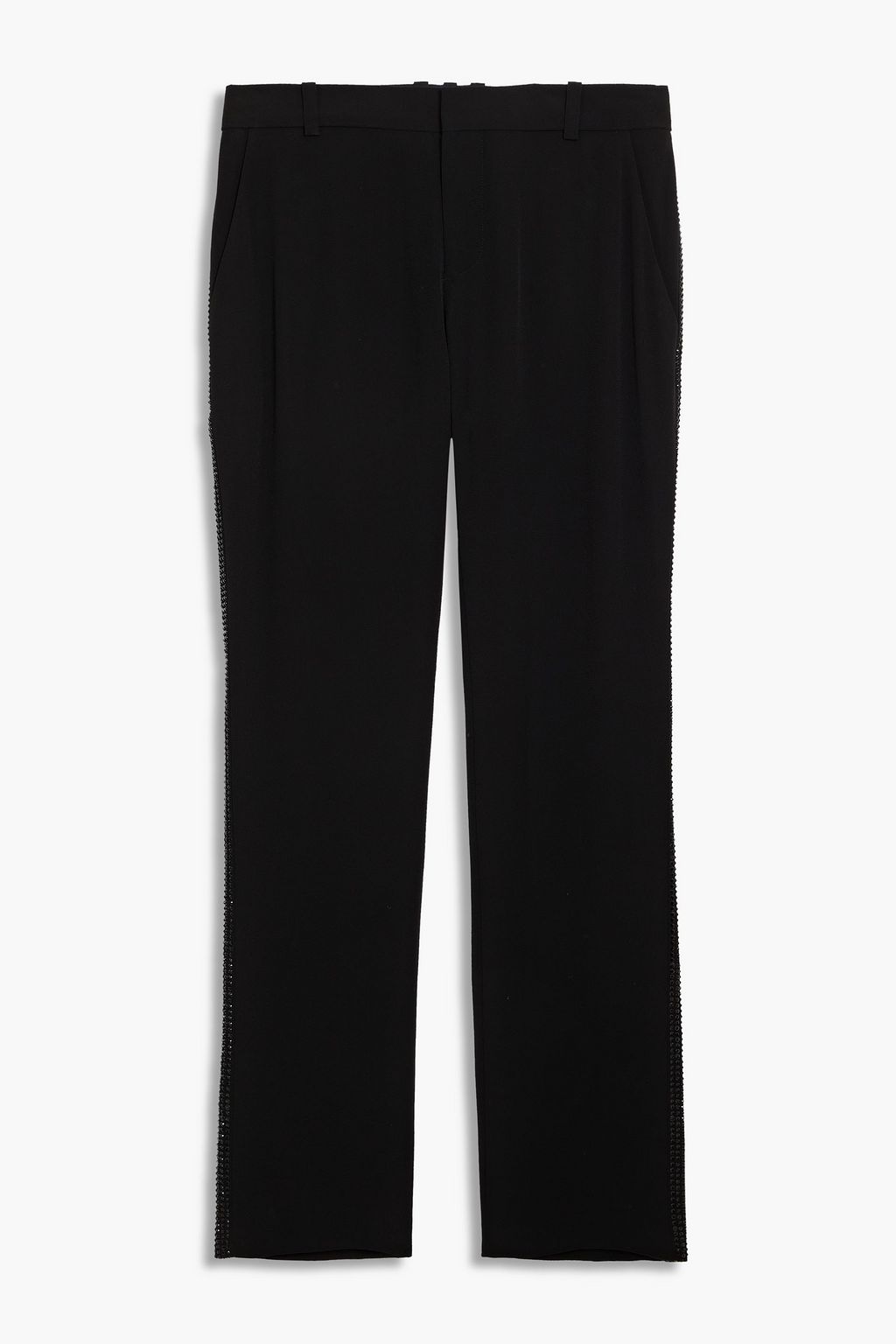 BALMAIN Crystal-embellished crepe tuxedo pants | THE OUTNET