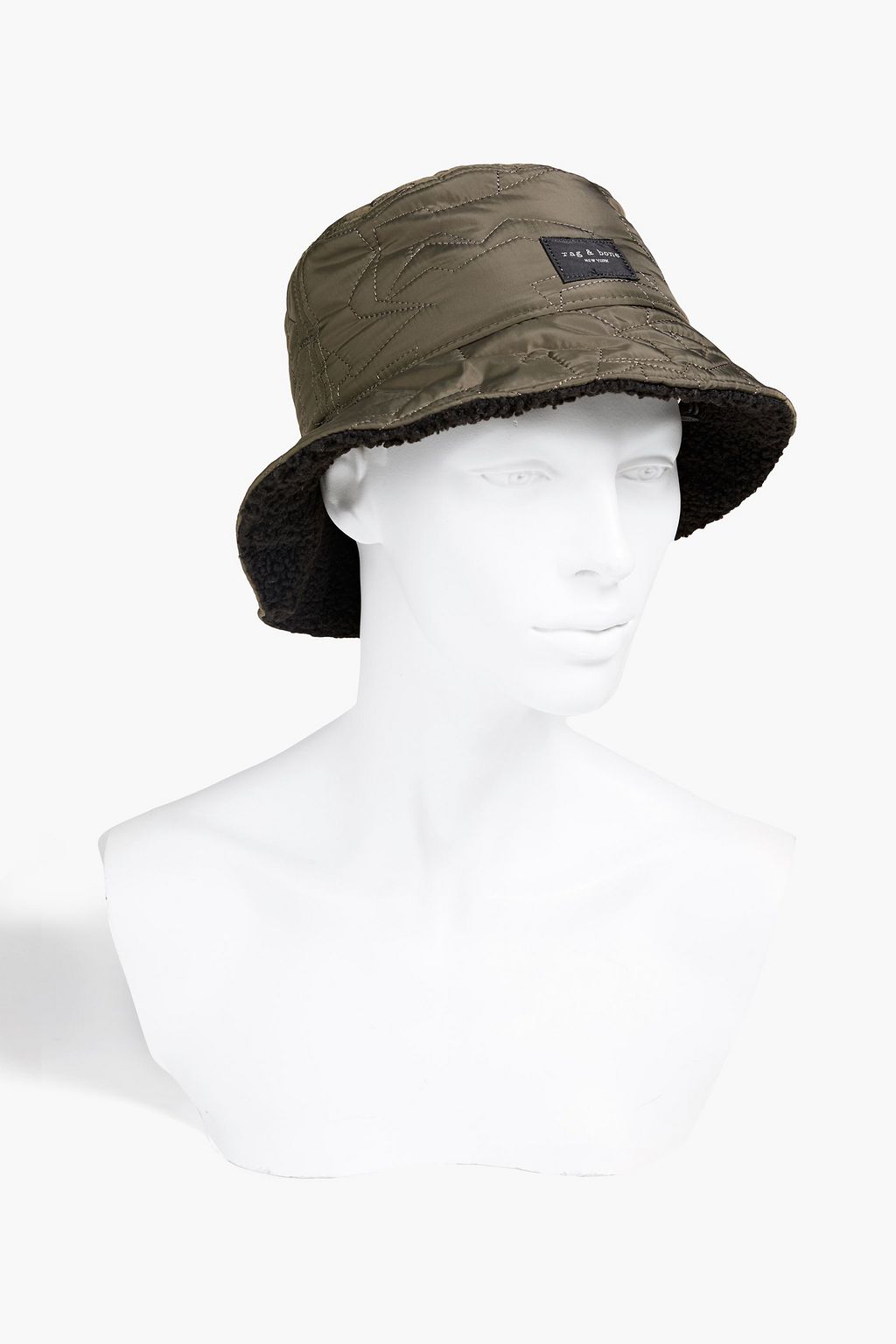 RAG & BONE Addison reversible quilted shell bucket hat