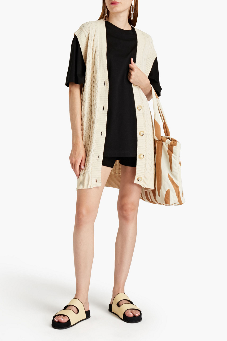 Samsoe & Samsoe Lionelle Oversized Organic Cotton-jersey T-shirt In Multi