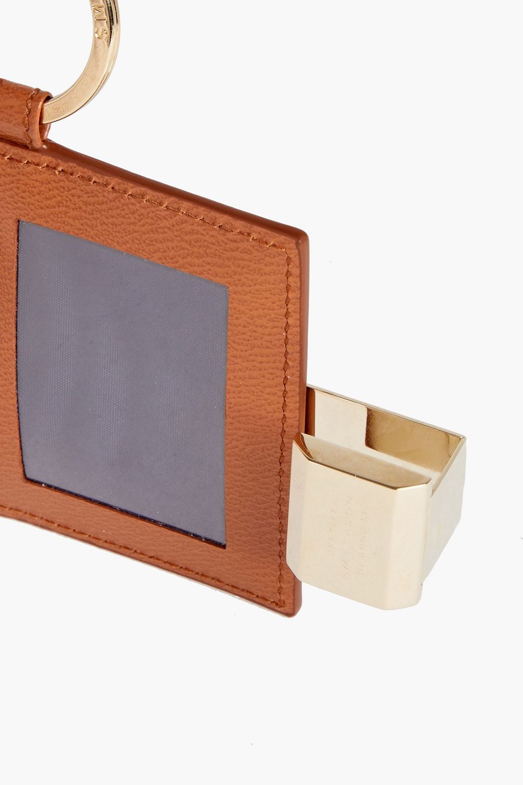 SMYTHSON Grosvenor textured-leather keychain