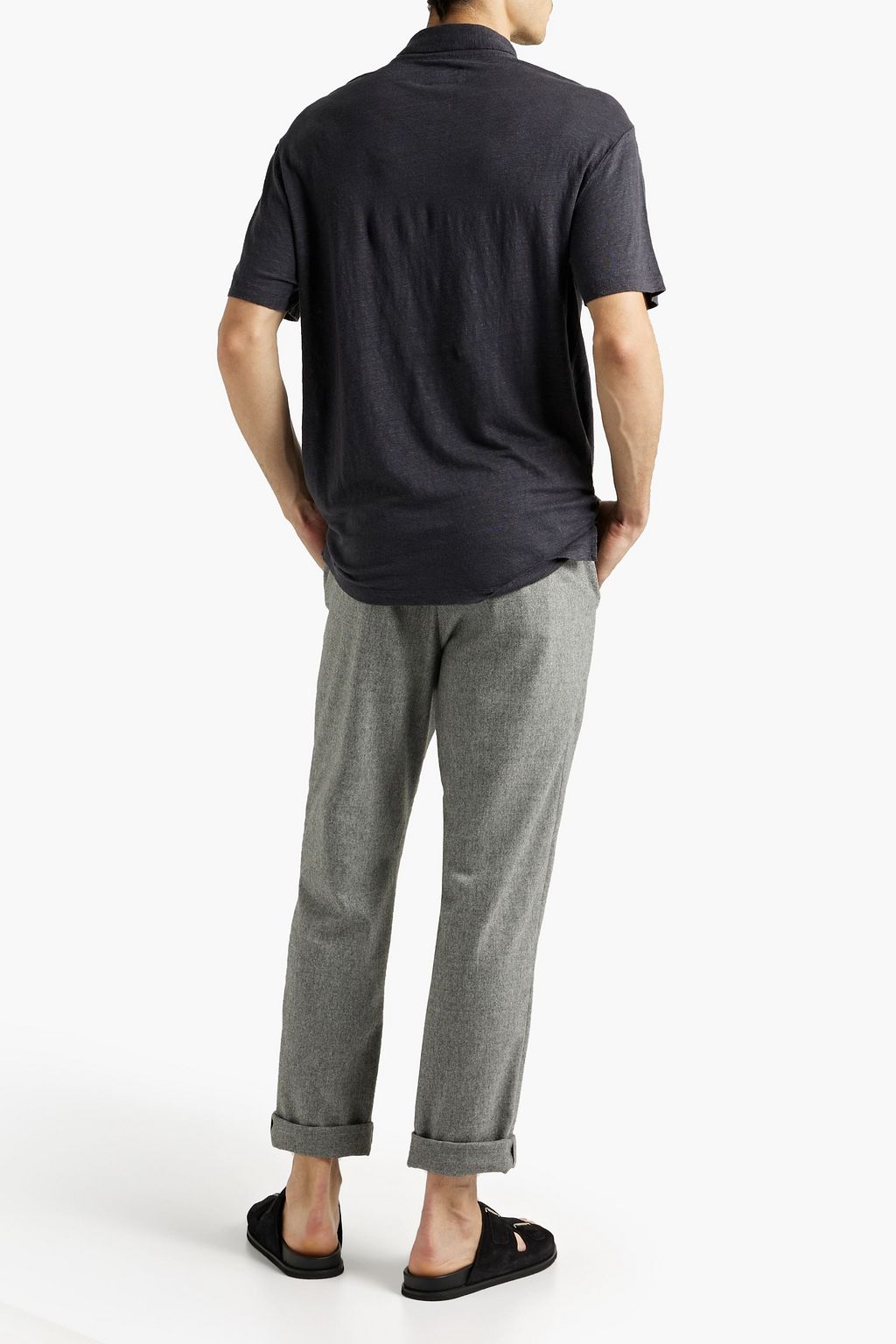 OFFICINE GÉNÉRALE Bruno slub linen polo shirt