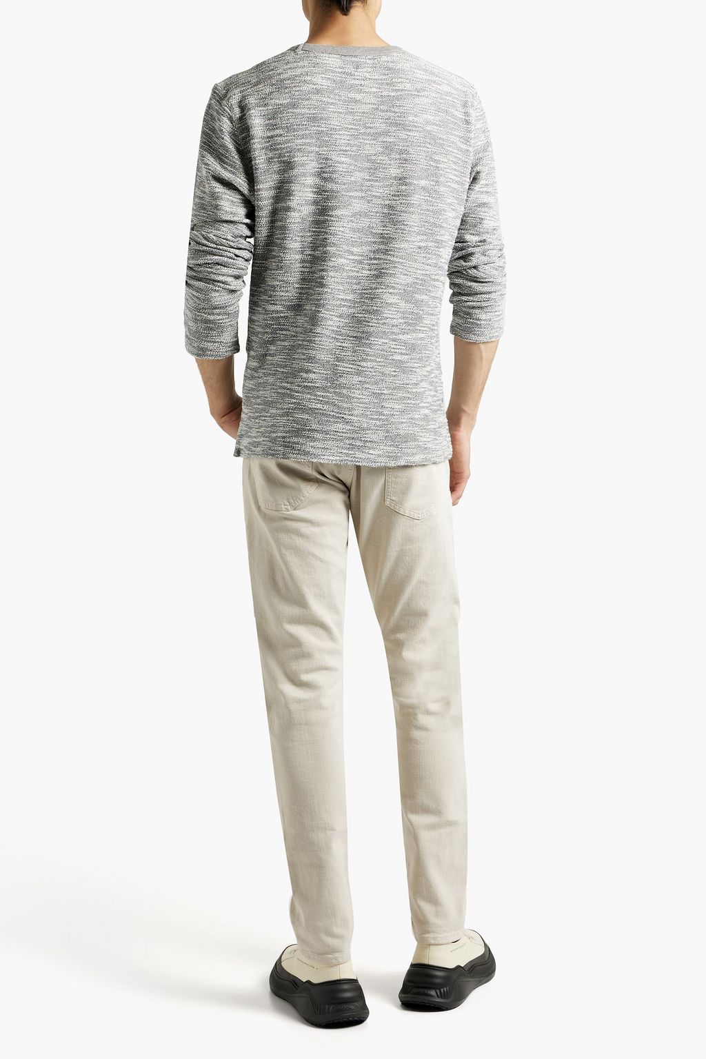 OFFICINE GÉNÉRALE Space-dyed cotton-terry T-shirt