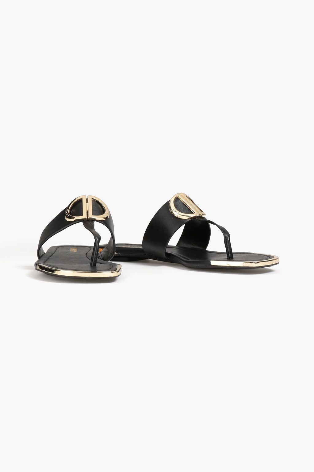 DKNY Halcott logo-appliquéd leather sandals | THE OUTNET