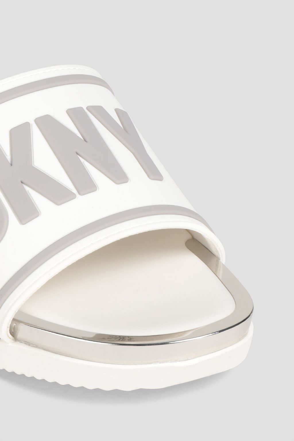 DKNY Logo-appliquéd rubber slides