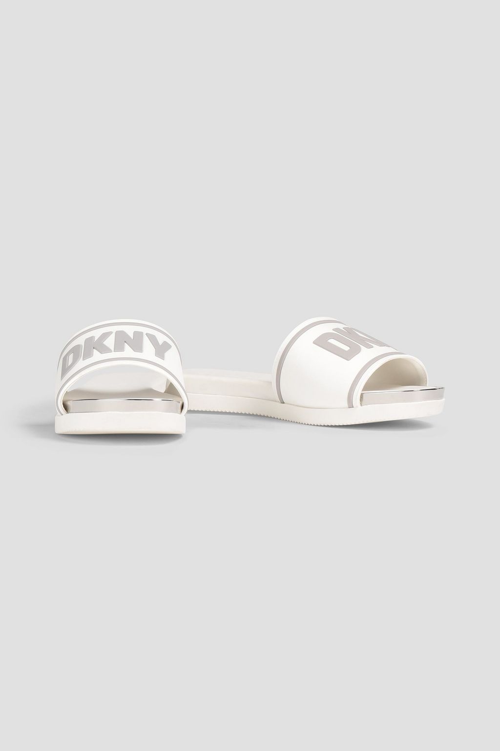DKNY Logo-appliquéd rubber slides