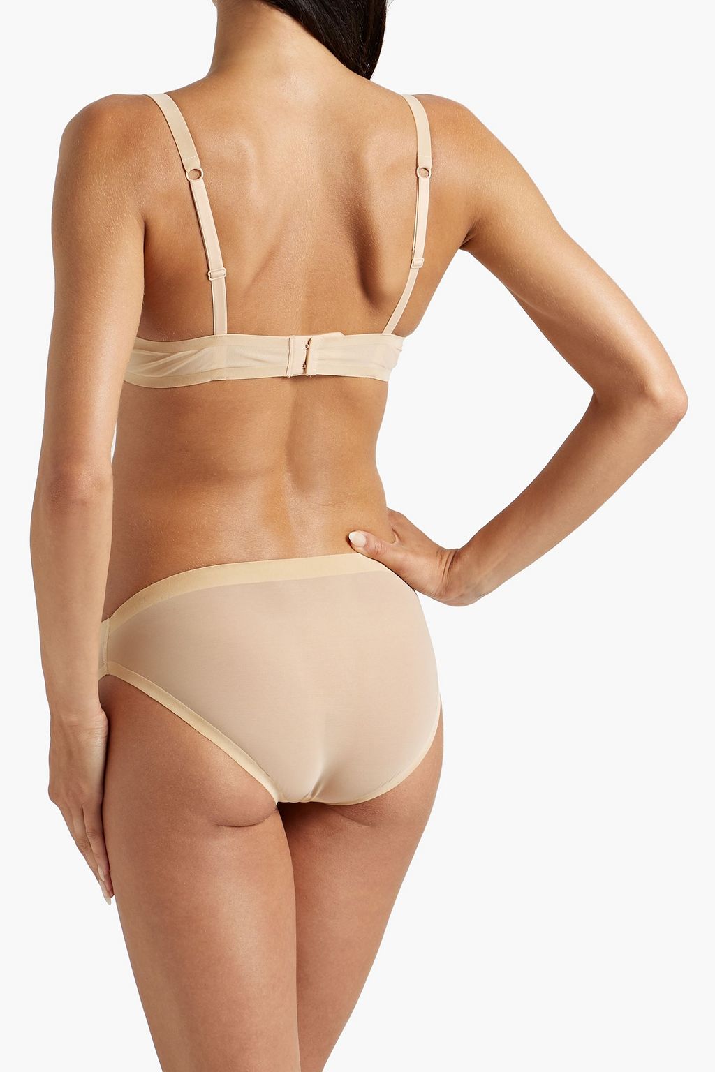 WOLFORD Stretch-tulle low-rise briefs