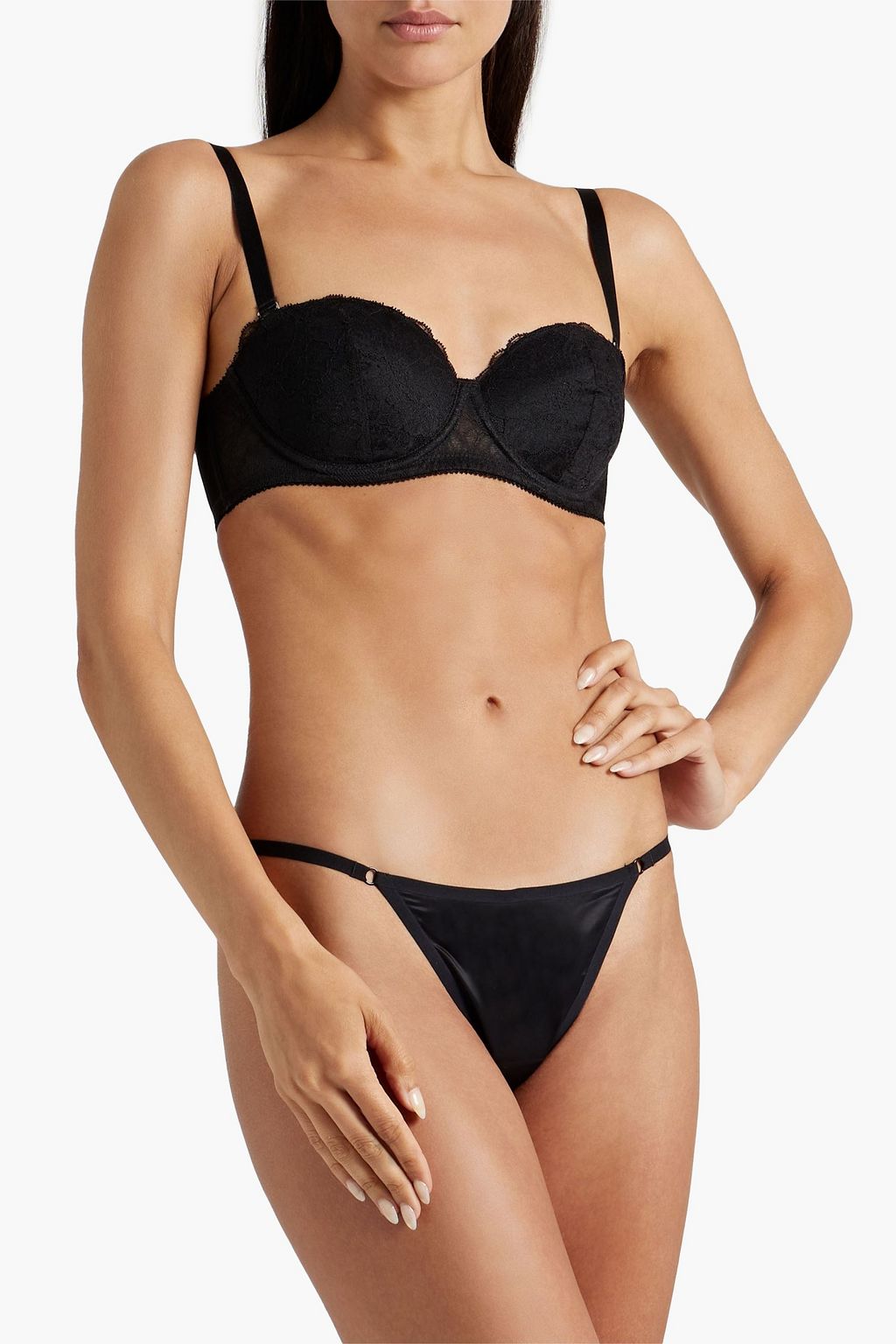 WOLFORD Lace underwired push-up bra