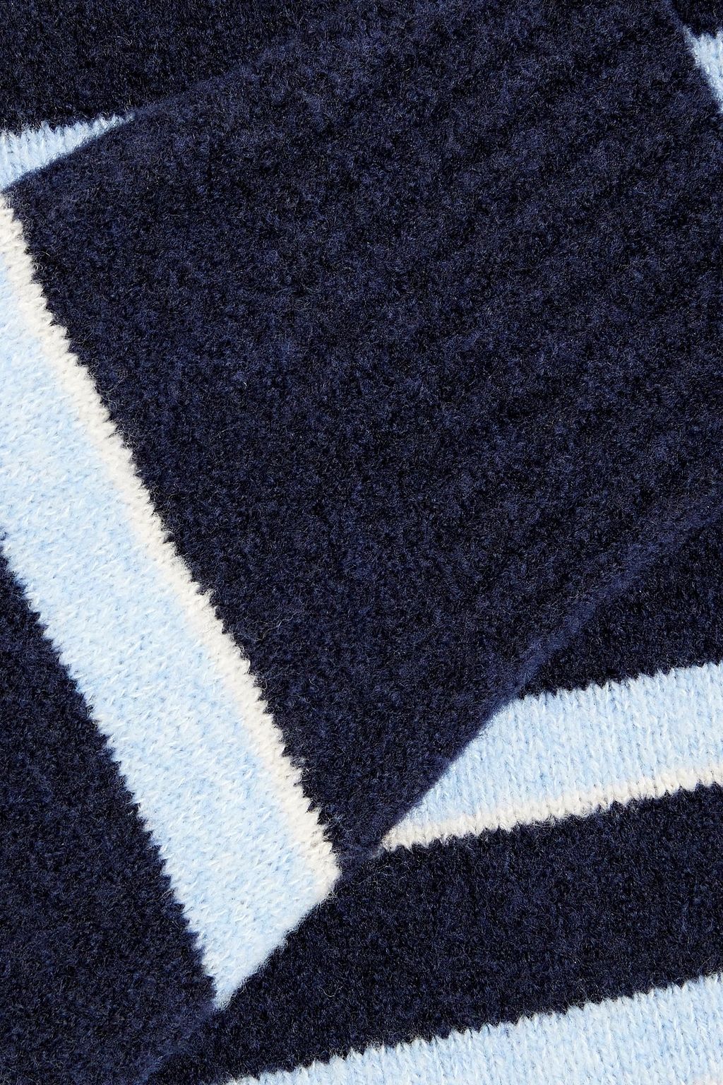 OFFICINE GÉNÉRALE Marco striped bouclé-knit wool-blend sweater