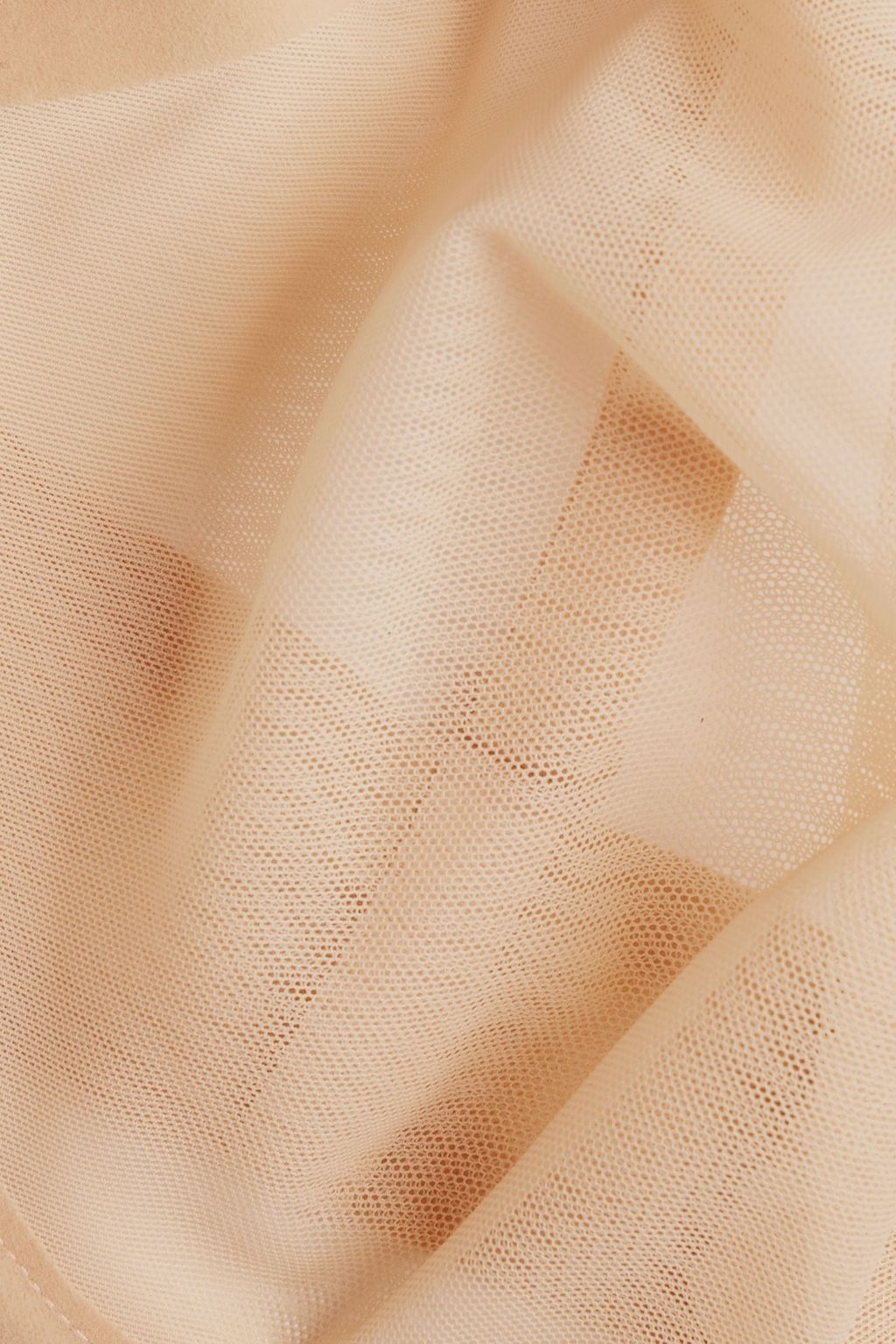 WOLFORD Velvet-trimmed stretch-tulle underwired bra