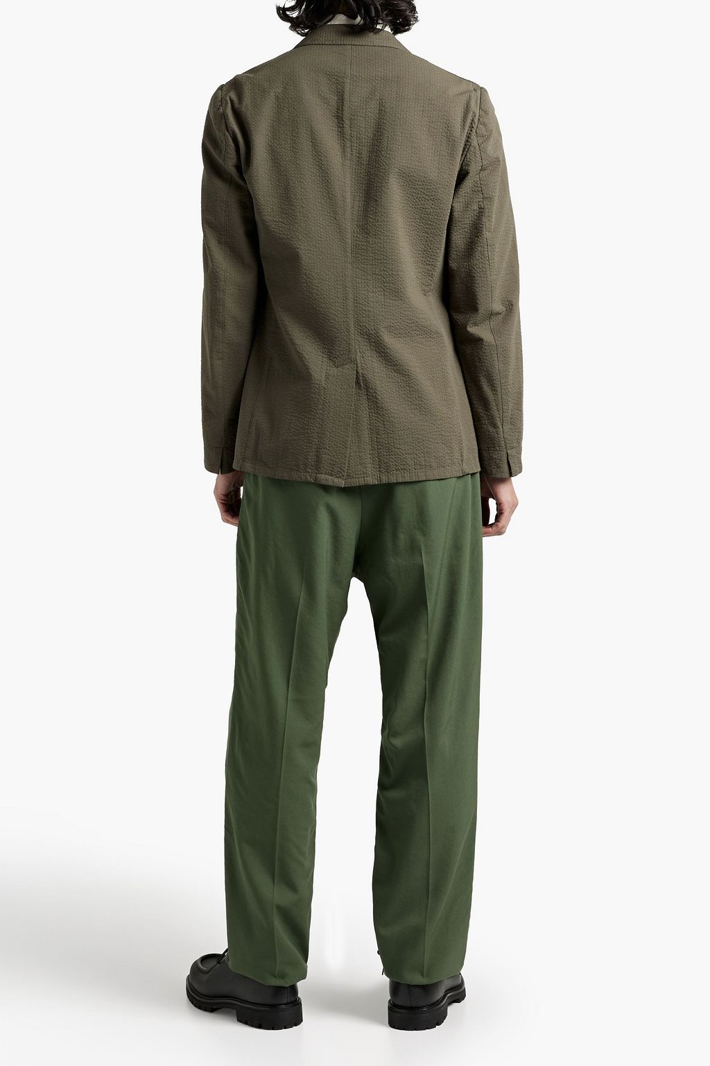 OFFICINE GÉNÉRALE Cotton-seersucker blazer