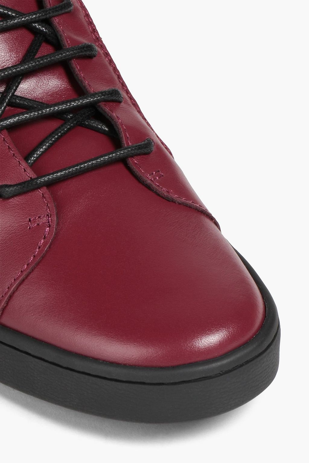 GIUSEPPE ZANOTTI حذاء سنيكرز ’بريك’ من الجلد مزيّن بسحّاب