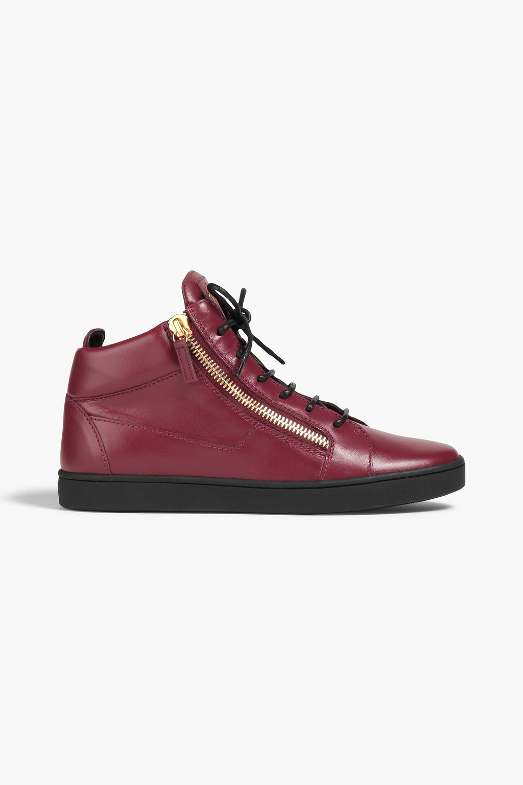 theoutnet.com | Brek zip-detailed leather sneakers