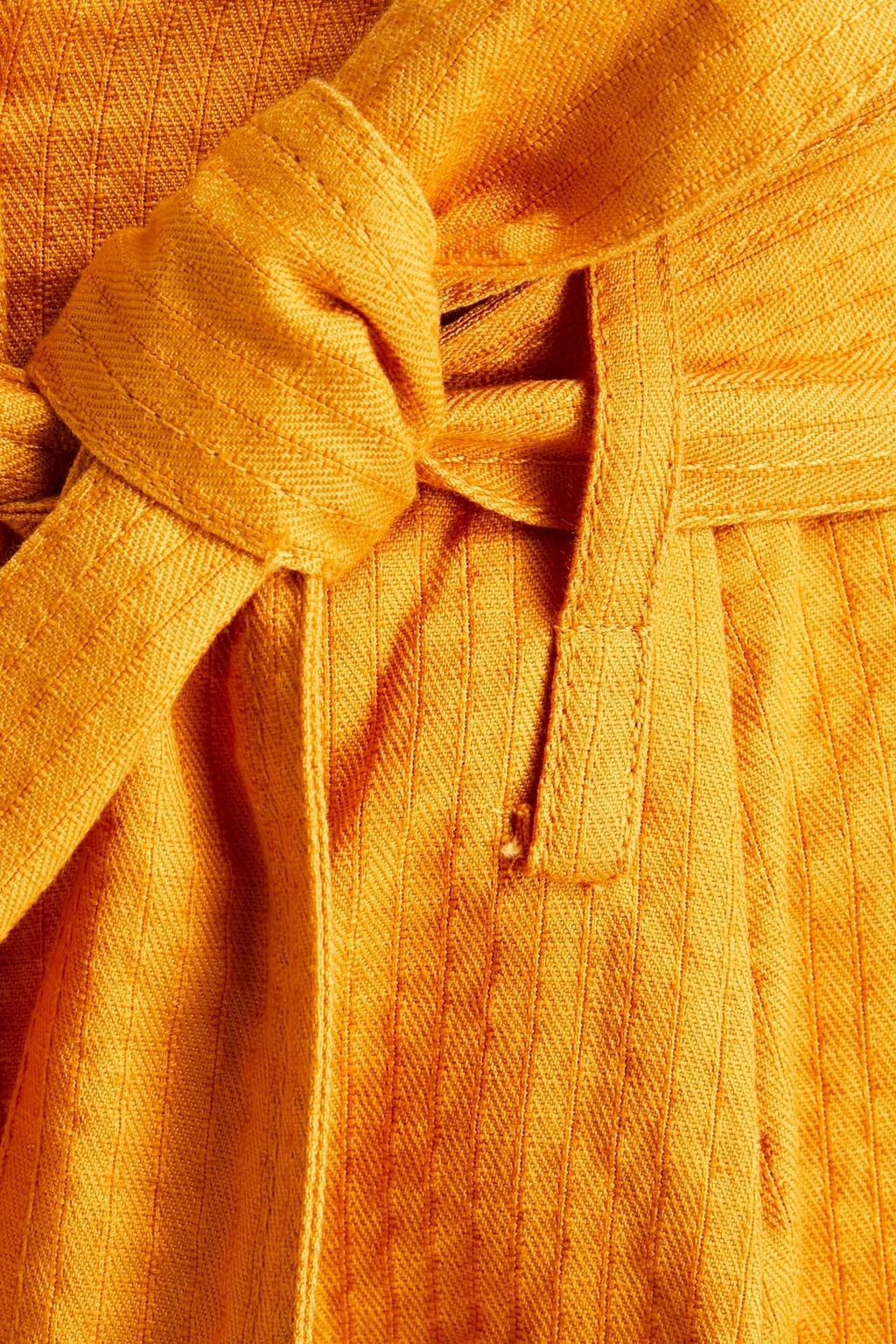 BAUM UND PFERDGARTEN Numie pleated cotton-jacquard wide-leg pants