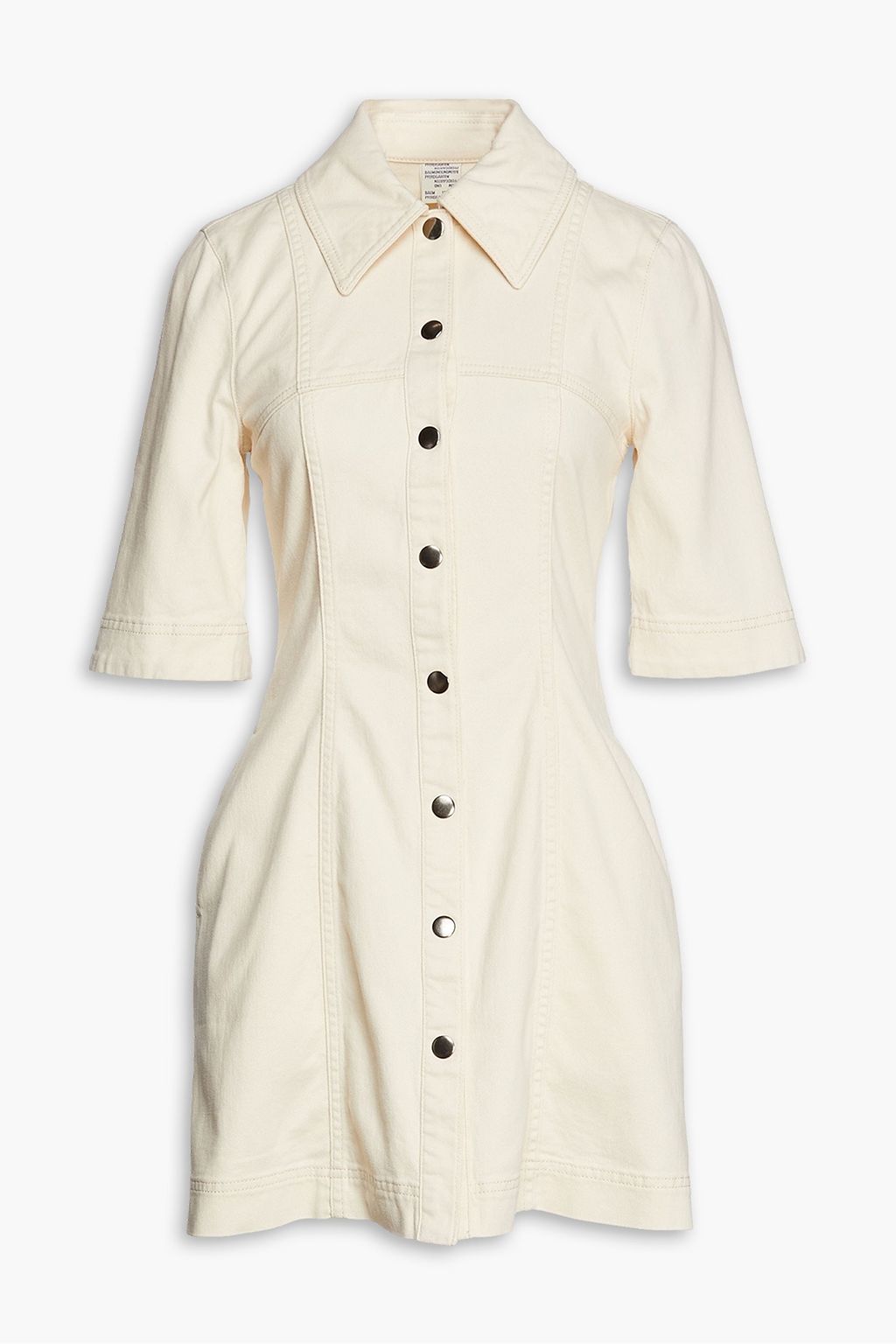 Cream Alley denim mini shirt dress | BAUM UND PFERDGARTEN | THE OUTNET