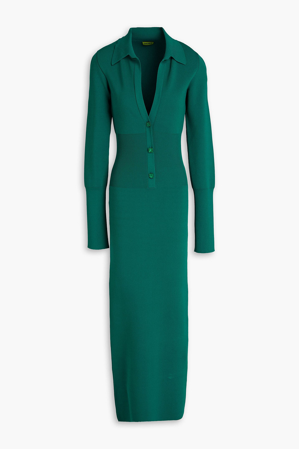 Gauge81 Bornos Stretch-knit Midi Dress In Green