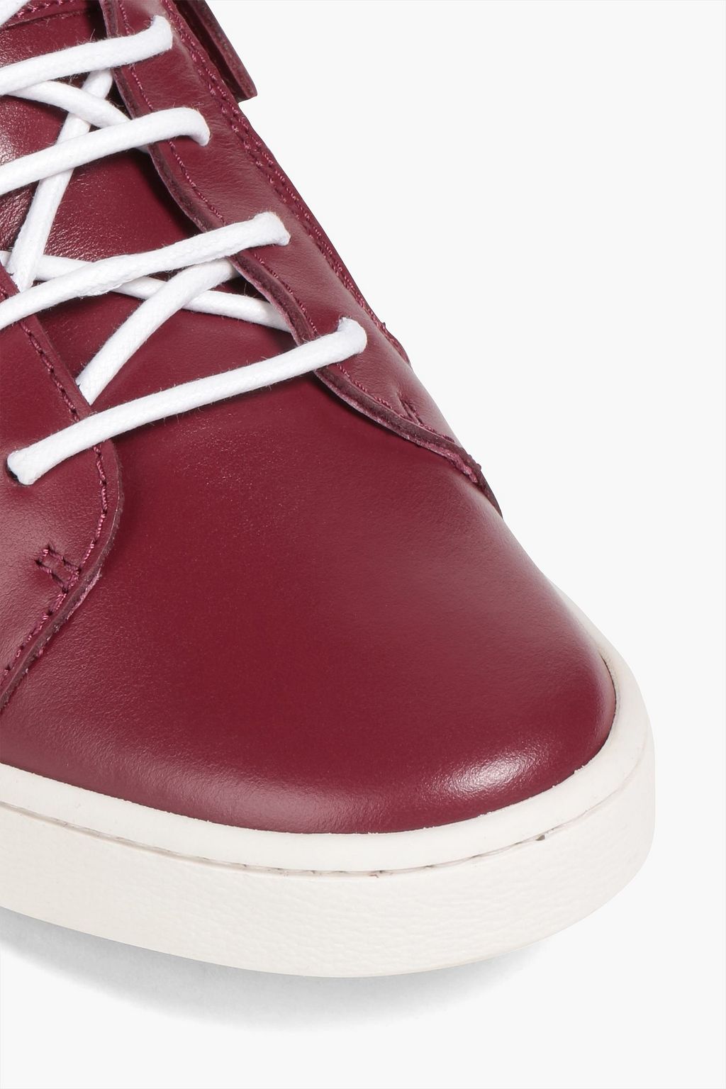 GIUSEPPE ZANOTTI 지퍼 디테일 가죽 스니커즈