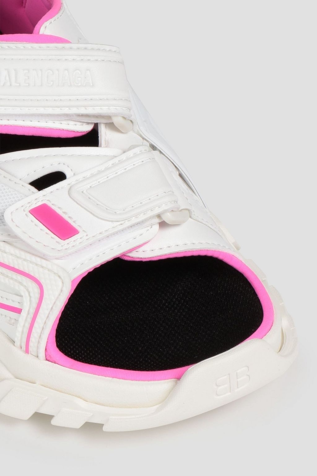 BALENCIAGA Track two-tone neoprene and rubber sandals