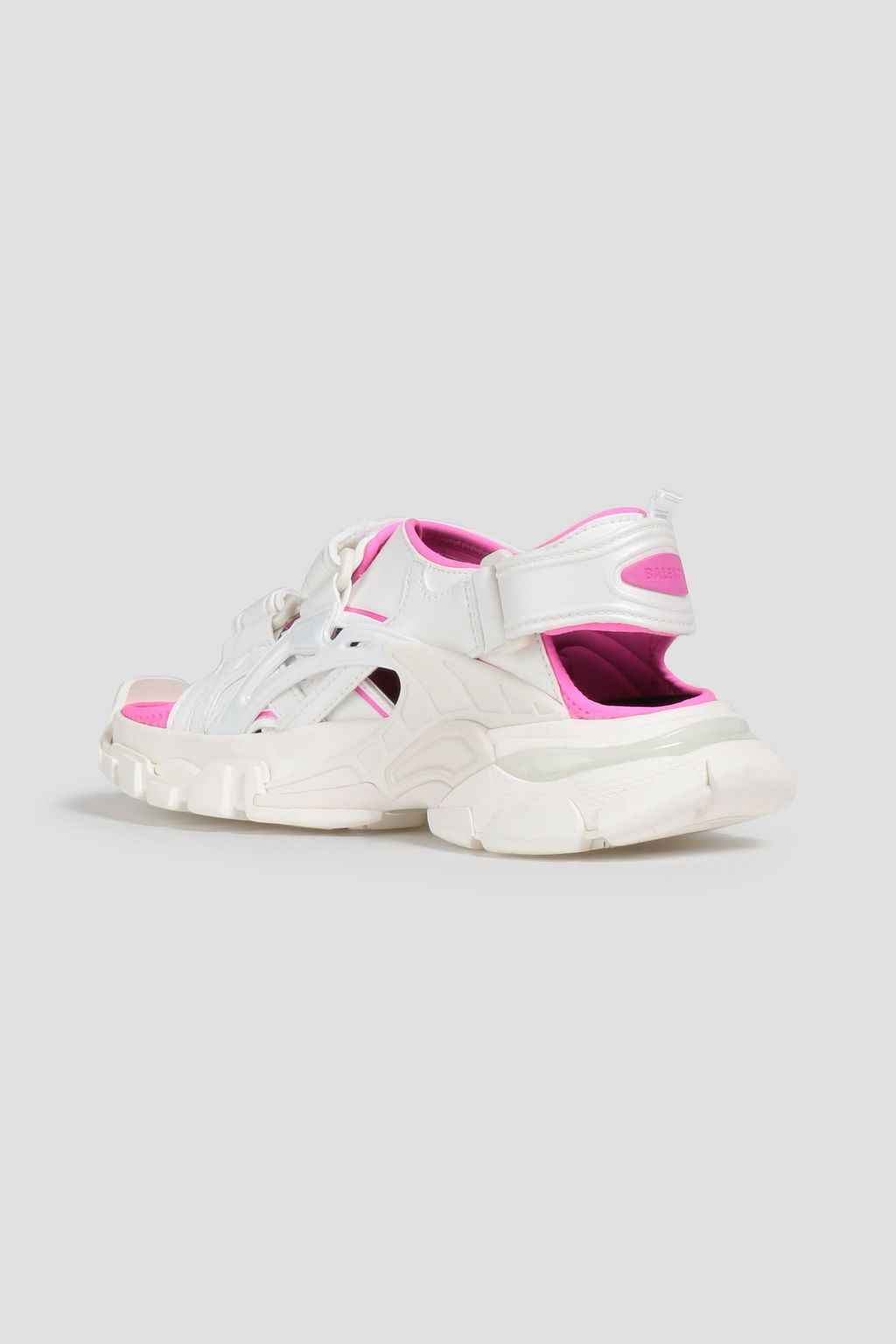 BALENCIAGA Track two-tone neoprene and rubber sandals