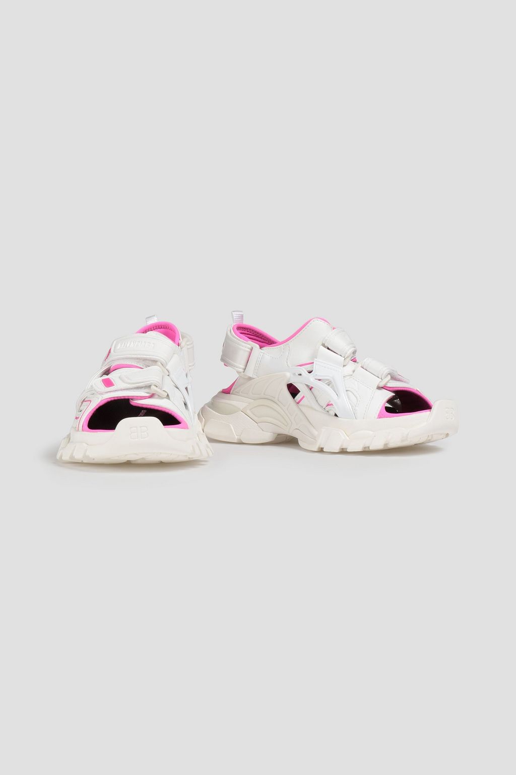 BALENCIAGA Track two-tone neoprene and rubber sandals