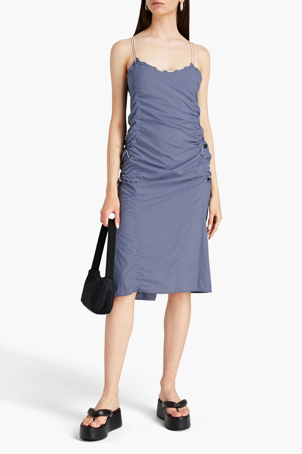 MCQ ALEXANDER MCQUEEN Ruched shell dress