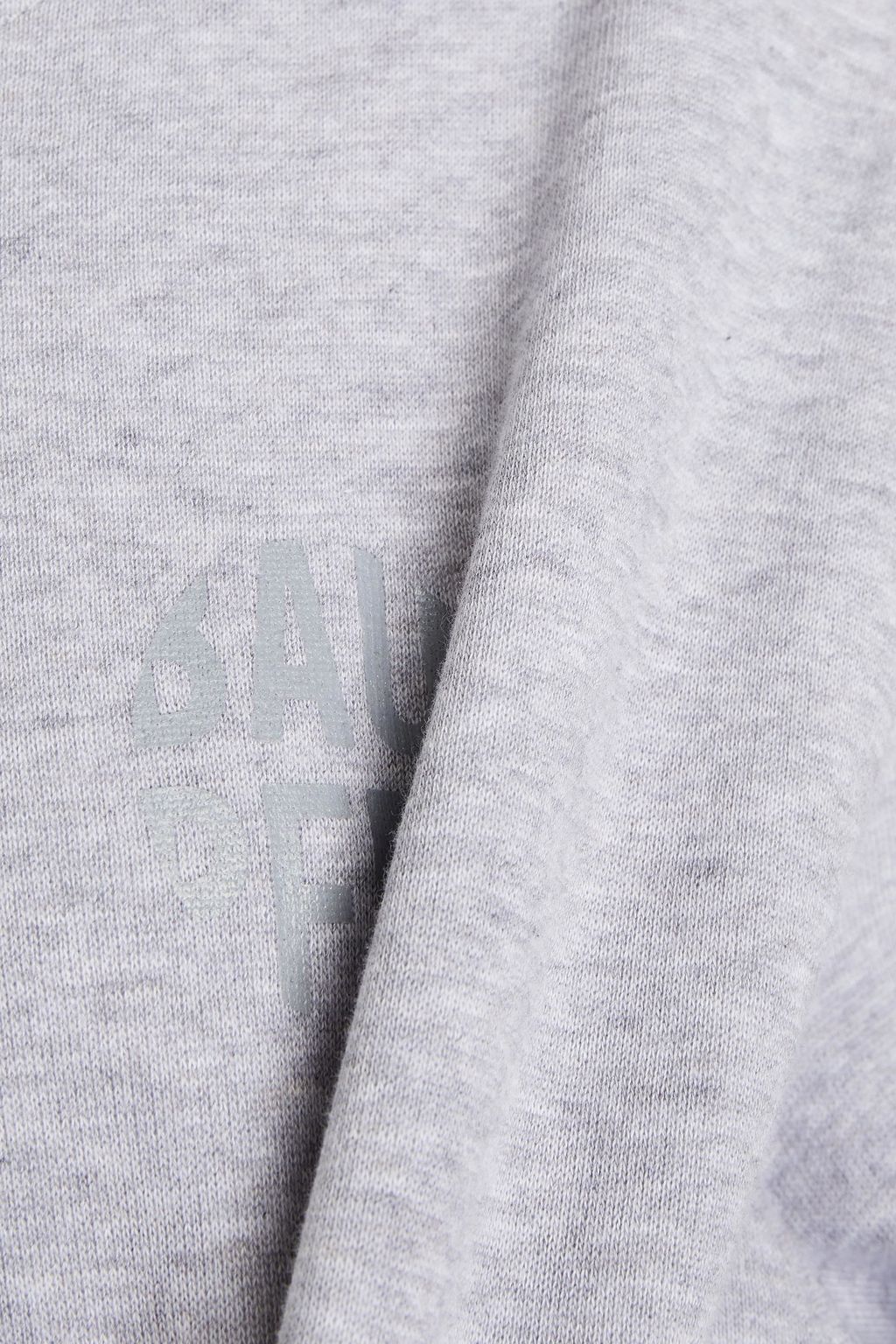 BAUM UND PFERDGARTEN Jeroma cropped printed cotton-fleece hoodie