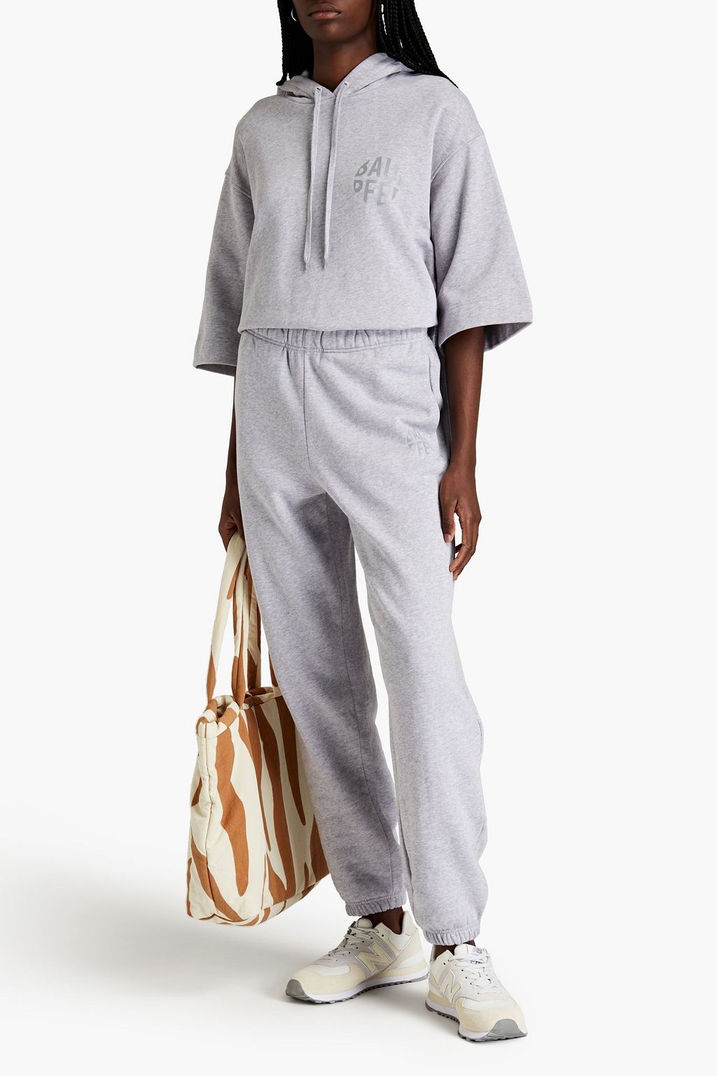 BAUM UND PFERDGARTEN Jeantelle printed cotton-fleece track pants