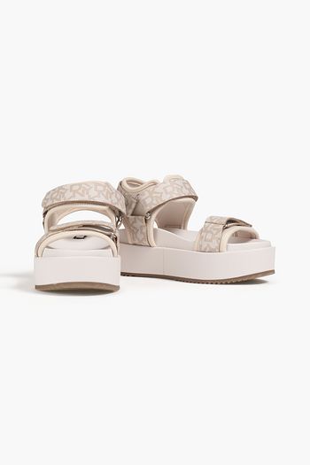 dkny white platform shoes