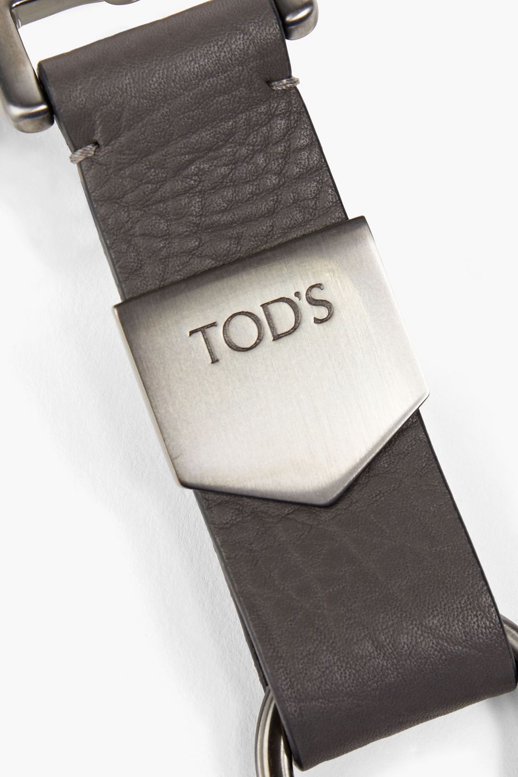 TOD'S Pebbled-leather keychain