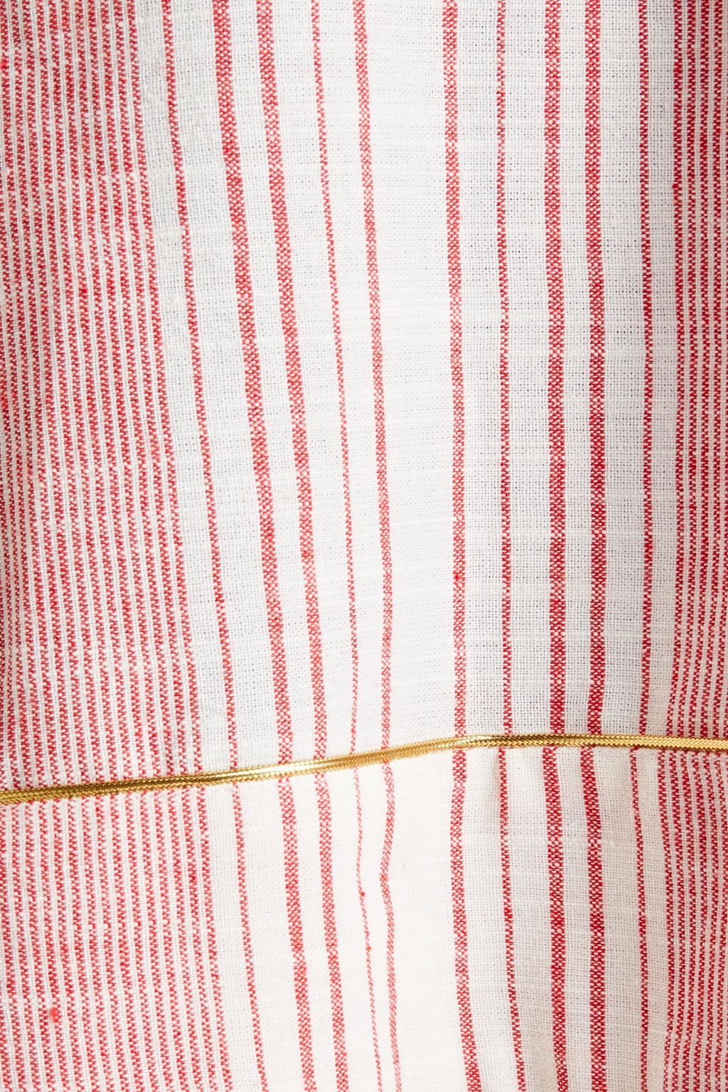 BAMBAH Tassel-trimmed striped linen tunic