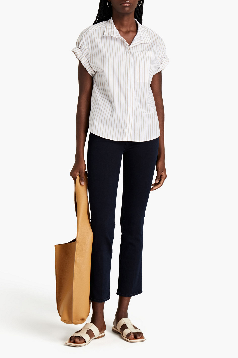 Mother The Insider Mid-rise Kick-flare Jeans In Blue